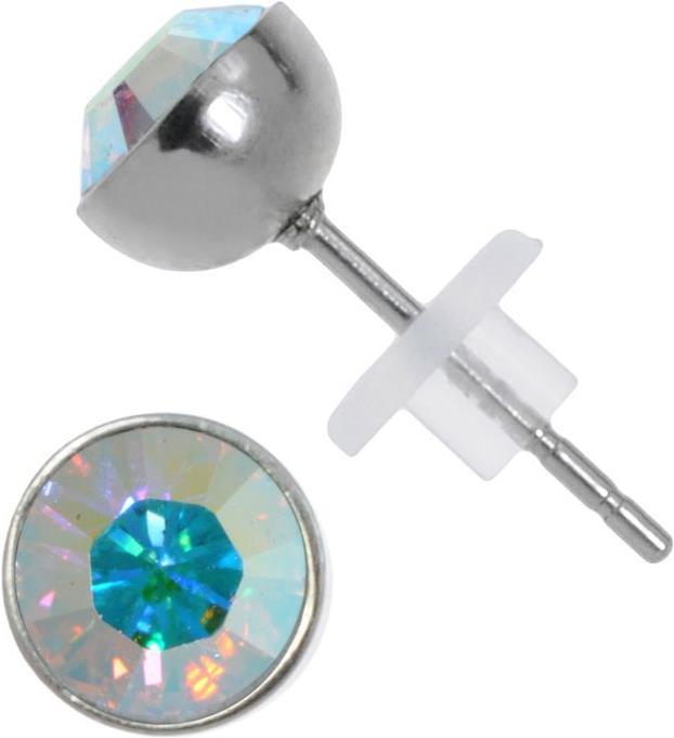 Bijouteria Ohrstecker (Edelstahl, Kristall, PVC)