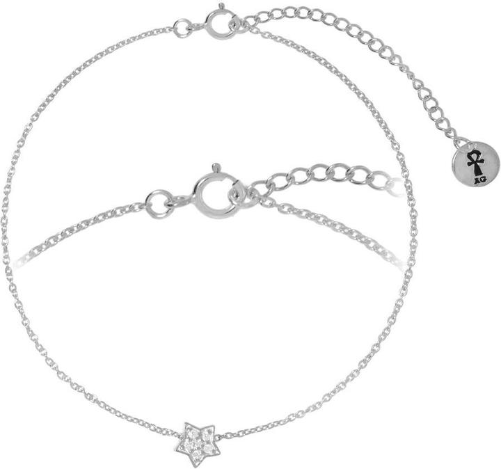Bijouteria Silber-Armkettchen (22 cm, Silber 925, Kristall)