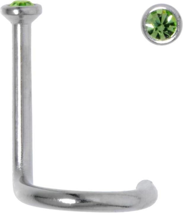 Actual product image Bijouteria Nose piercing (Stainless steel, Crystal)