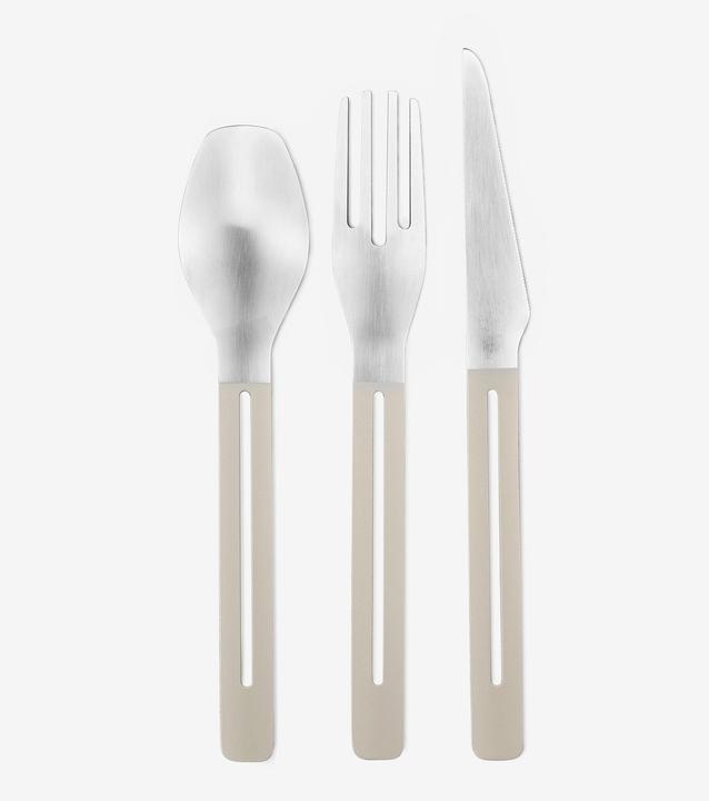 Image du produit Quechua Kit de 12 couverts de camping en acier inox 4 couteaux 4 fourchettes 4 cuillères