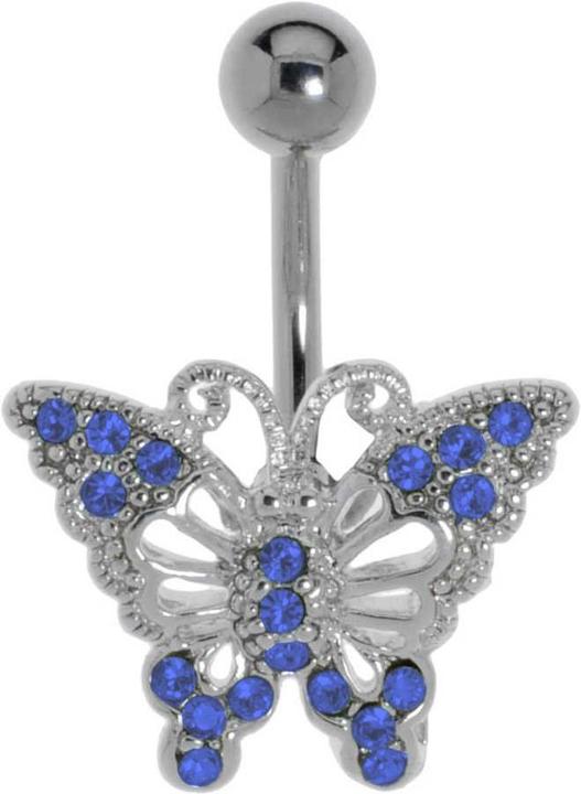Actual product image Bijouteria Bellypiercing (Stainless steel, Brass, Crystal)