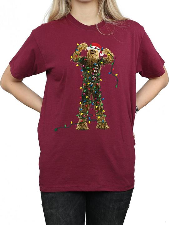 Produktbild Star Wars Chewbacca Christmas Lights TShirt (M)