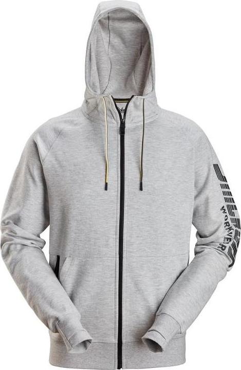Produktbild Snickers Workwear 28952800005 Logo Full-Zip Hoodie Hellgrau M (M)