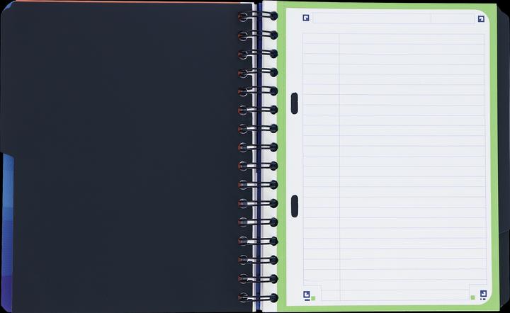 Image du produit Oxford School A5+ Couverture polypro Reliure Intégrale 6 Trous Projectbook Ligné 240 Pages Bleu Compatible (A5, À rayures, Couverture souple)