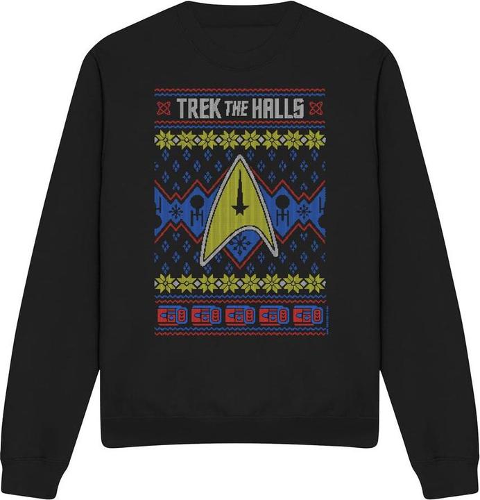 Produktbild Trek the Halls Ugly Sweatshirt weihnachtliches Design (XL)