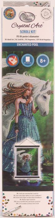 Actual product image Craft Buddy Crystal Art picture "Enchanted Pool" 35x45 cm Scroll