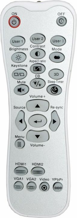 Actual product image Optoma HD27e (Full HD, 3400 lm, 1.47 - 1.62:1)
