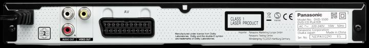 Actual product image Panasonic DVD-S500EG-K (DVD players)