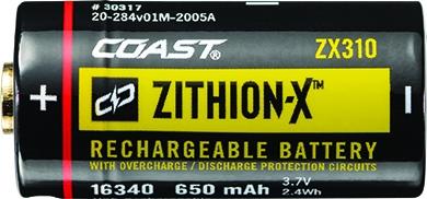 Image du produit Coast ZX310 Zithion-X batterie rechargeable pour XP6R et XPH25R (1 pcs)