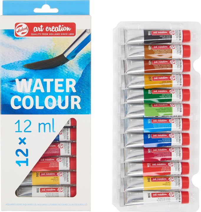 Produktbild Talens Aquarellmalset 12x12ml (Mehrfarbig, 12000 ml)
