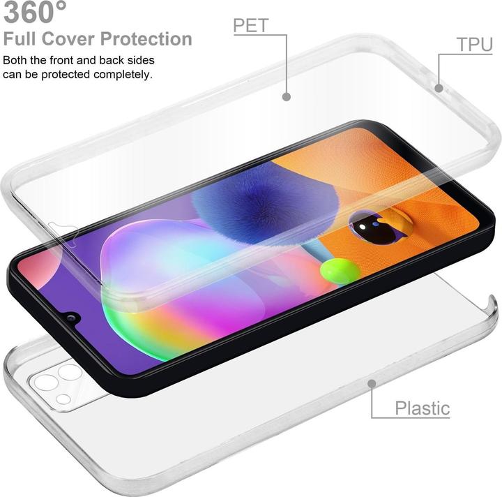 Produktbild Cadorabo TPU 360 Grad Case Cover (Samsung Galaxy A31)