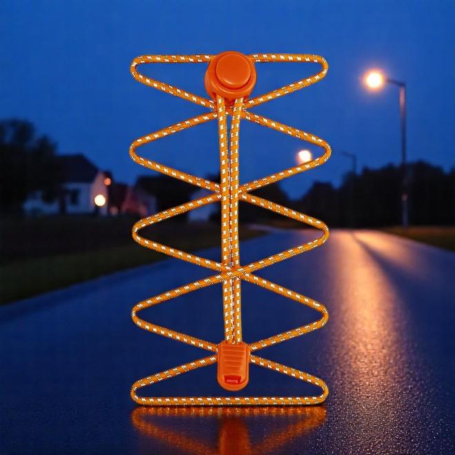 Produktbild LaceGodZ 1 Paar ReflectPro Series elastische, stark reflektierende Schnürsenkel (100 cm)