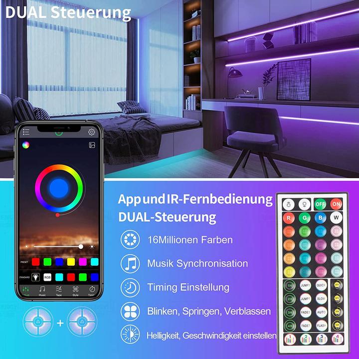 Produktbild Lumina Swiss LED Streifen Set Smart (RGB, 3000 cm, Indoor)