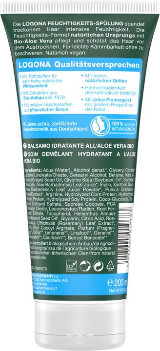 Immagine prodotto Logona Condizionatore Aloe Vera idratante (200 ml)