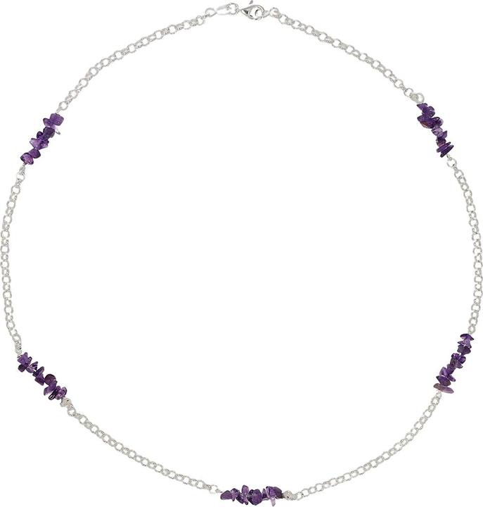 Image du produit Xen Set avec chaîne, bracelet et boucles d'oreilles améthyste XSET122 (Argent sterling 925, 45 cm)