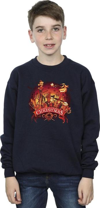 Actual product image Disney Boys The Nightmare Before Christmas Scary Christmas Sweatshirt (140, 146)