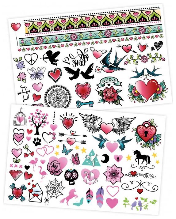 Produktbild Buki France TA003 Be Teens Fun Set of 75 Washable Tattoos - Collection II for Ages 8+