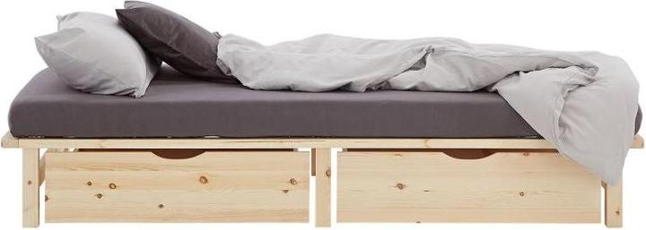 Image du produit Homestyle4u Palettenbett mit Lattenrost (100 x 200 cm)