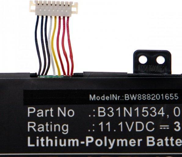 Actual product image AccuCell Battery suitable for Asus Zenbook UX510UW a.o. like B31N1534 3950mAh 11.1V Li-Plymer (3950 mAh)