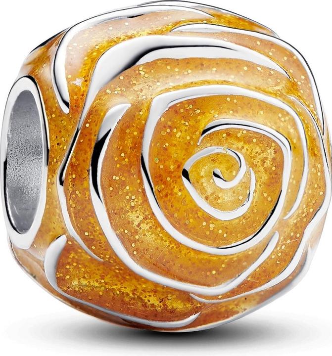 Immagine prodotto Pandora Charm a forma di rosa gialla in fiore (Argento 925, Smalto)