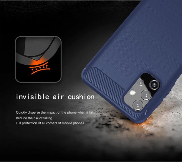 Actual product image Cadorabo TPU Ultra Slim carbon stainless steel Combi Cover (Samsung Galaxy A32 5G)
