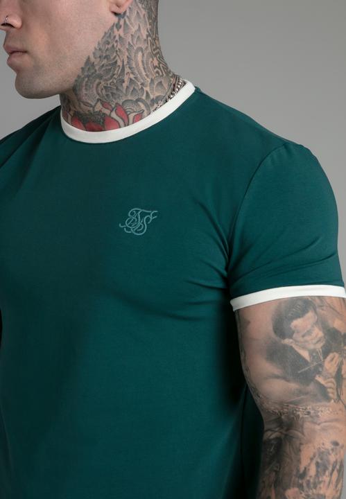 Immagine prodotto Siksilk Maglietta Ringer in verde (XXL)