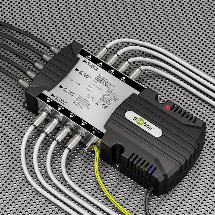Actual product image Goobay Satellite multi-switch 5 inputs/8 outputs (Multi switch)