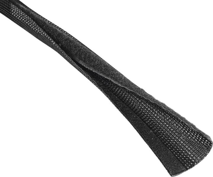 Productafbeelding Hama Flexibele stoffen beschermslang, universeel, 20 - 40 mm, 1,8 m, zwart (Kabeldoorvoer, 180 cm)