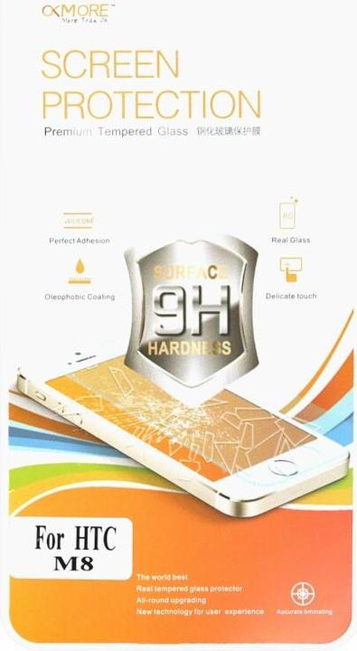 Produktbild Okmore 9H Displayschutzfolie Glas HTC M8 (1 Stück, HTC One (M8), HTC One M8s)