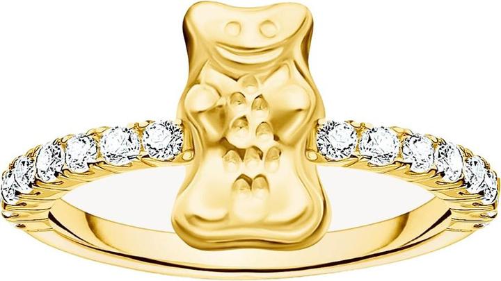 Produktbild Thomas Sabo Ring mit HARIBO Goldbär und Steinen vergoldet (54, 925 Silber)
