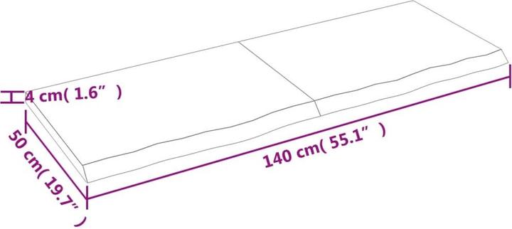Image du produit VidaXL Gianna (140 x 50 x 4 cm)