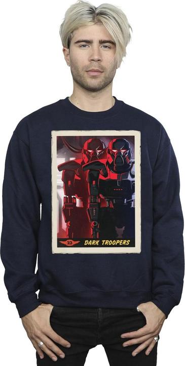 Actual product image Star Wars Mens The Mandalorian Dark Troopers Sweatshirt (S)