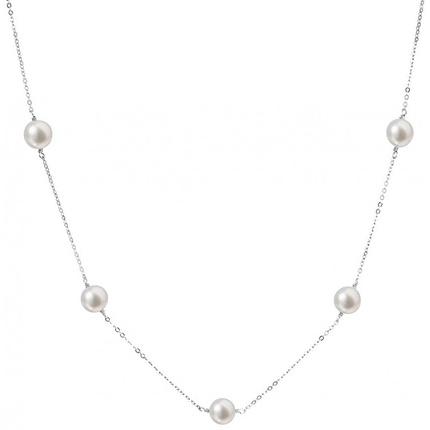 Image du produit Evolution Group Collier en argent avec 5 perles réelles Pavona 22015.1 (L)