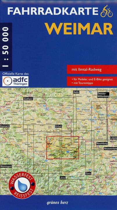 Produktbild Fahrradkarte Weimar 1 : 50 000