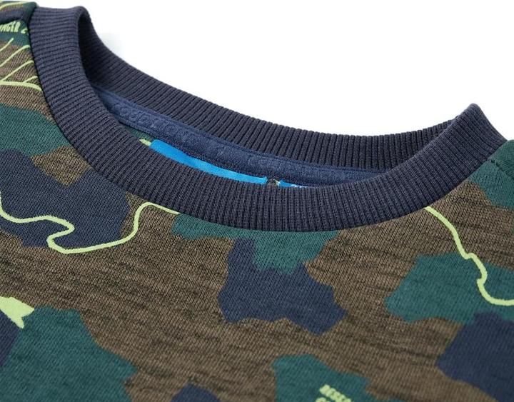 Immagine prodotto VidaXL Felpa da bambino cachi scuro melange 116,Materiale: 80 (116)