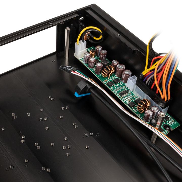 Immagine prodotto Akasa Case Euler M Fanless Mini-ITX, alimentatore 80W, OEM - nero (Mini-ITX)