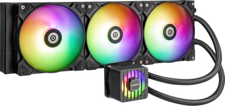 Produktbild Enermax LIQMAXFLO 420mm CPU AIO Flüssigkeitskühler - Xtreme Doppelkammerpumpe- VRM Wasserblock ARGB