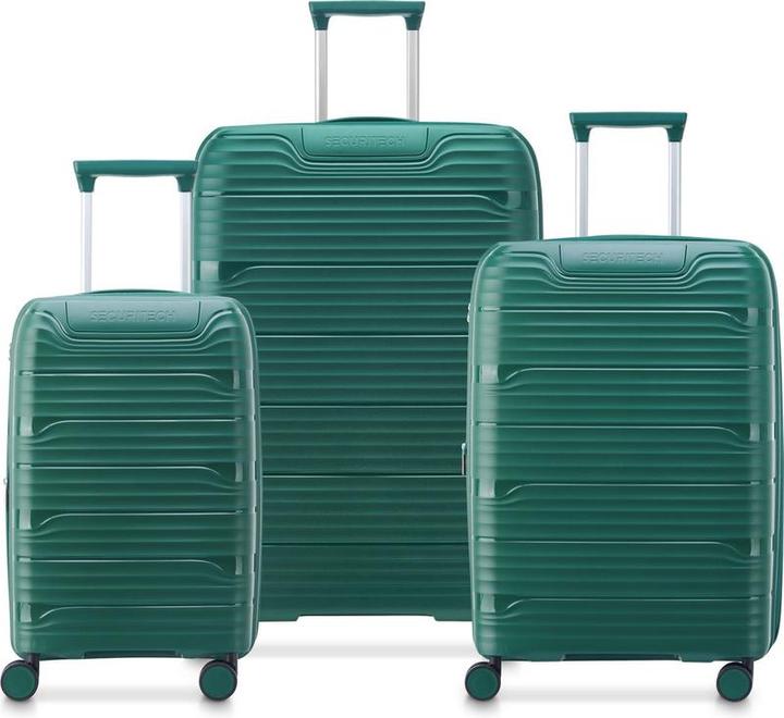 Delsey Securitech von Paris - Lugcase Set Dune - 3 -Stück - Handgepäck 48L + Rampand 94L und 133L - (44 l, Handgepäck (bis 50l))