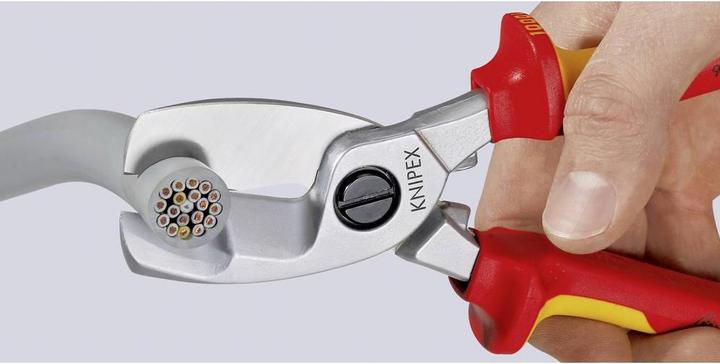 Actual product image Knipex Cable Shears with twin cutting edge 95 16 200 SB (200 mm)