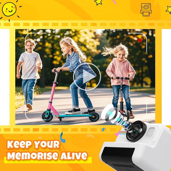 Actual product image HiMont Kinder-Sofortbildkamera mit Zubehör