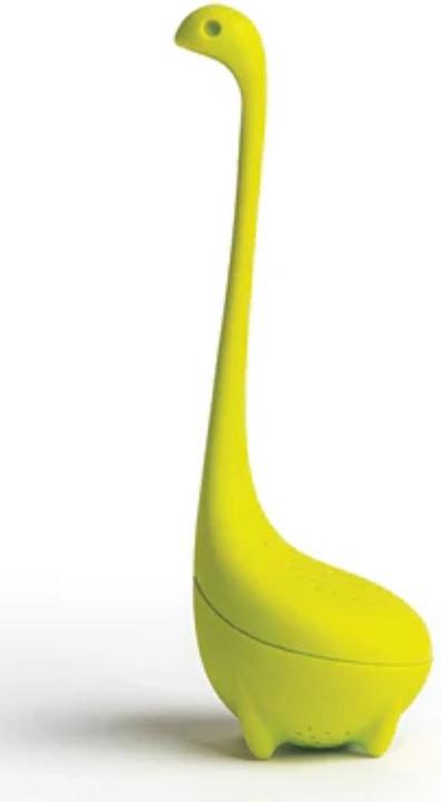 Actual product image Ototo Baby Nessie tea strainer and tea filter with handle green