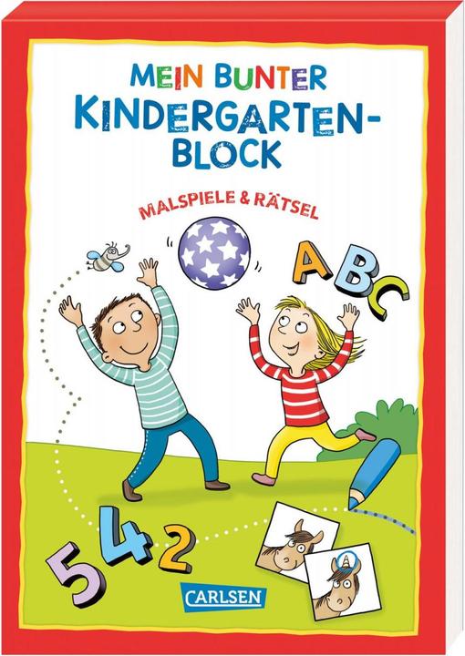 Produktbild Mein bunter Kindergarten-Block: Malspiele und Rätsel (Deutsch, Hanna Sörensen, Theresia Koppers, 2021)