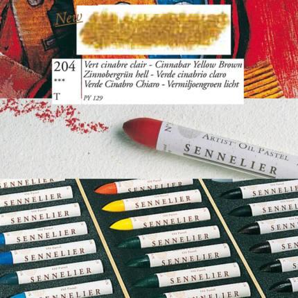 Image du produit Sennelier Oelpastell Taille standard Vert de Cinabre Clair (Cinnabar jaune)