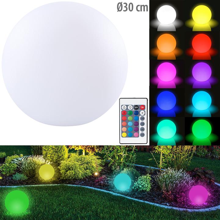 Actual product image Lunartec Cordless battery light globe for indoors and outdoors (144 lm, IP54)