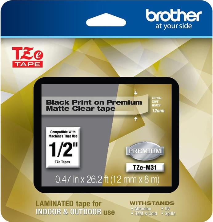 Produktbild Brother P-Touch (1.20 cm, Schwarz)
