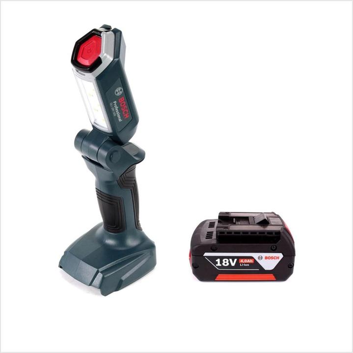 Image du produit Bosch Professional GLI 18V-300 Lampe sans fil + 1x Batterie GBA 18 V 4,0 Ah - sans Chargeur (300 lm)