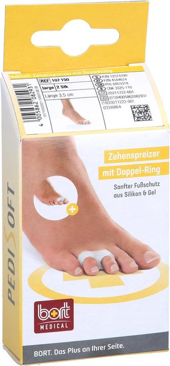Produktbild Bort Medical PediSoft Zehenspreizer L mit doppel Ring (Zehentrenner, 498.67 ml)