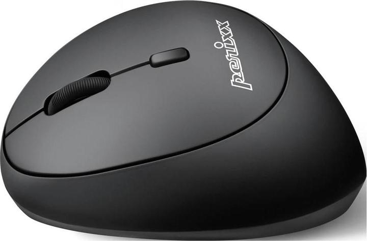 Immagine prodotto Perixx PERIMICE-719L, Piccolo mouse ergonomico per mancini, senza fili, nero (Senza fili)
