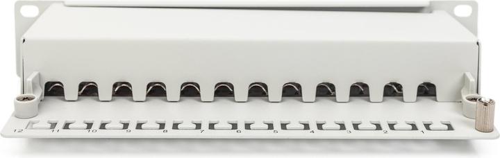 Actual product image Digitus CAT 6A Patch Panel, shielded, 12-Port, 1HE, 10", grey