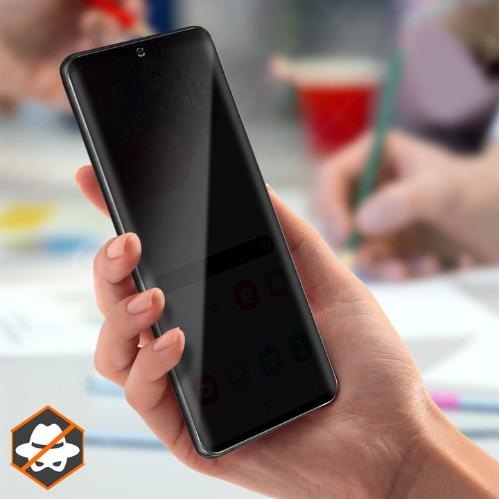 Actual product image Avizar Privacy glass screen protector (2 Piece, Samsung Galaxy S20 Ultra)